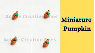 Miniature Pumpkin | Air Dry Clay Pumpkin | Easy Air Dry Clay Craft Ideas | #shorts #ytshorts