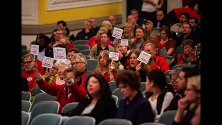 Hundreds gather to speak during public hearing on proposed LNG plant