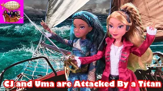 CJ and Uma are Attacked by a Titan Episode 31 The Royal Wedding Disney Descendants Story Play Series