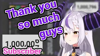 Laplus Can't Hold Her Tears The Moment She Reach 1 Million Subs