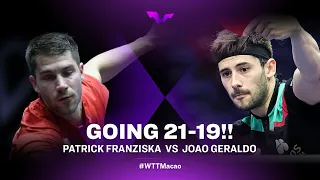 21-19!! You cannot miss this Franziska and Geraldo R32 clash at WTT Champions Macao 2022!