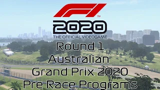 F1 2020 - Round 1 - Australian Grand Prix Pre Race Program