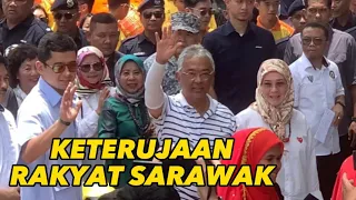 Detik KETERUJAAN Rakyat Sarawak KEBERANGKATAN Tiba YDP AGONG Kembara Kenali BORNEO Pantai Bungai