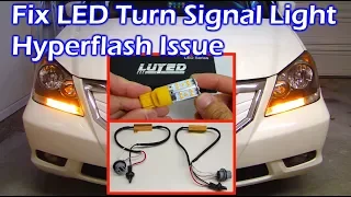 Fix LED Turn Signal Hyperflash Problem with Load Resistor