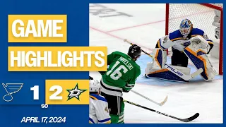 Game Highlights: Stars 2, Blues 1 (SO)