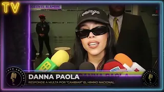 Danna Paola aclara si pagará MULTA por CANTAR MAL el HIMNO NACIONAL