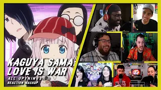 KAGUYA SAMA: LOVE IS WAR ALL OPENINGS | REACTION MASHUP😱