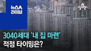 3040세대 ‘내 집 마련’ 적정 타이밍은? | 뉴스A 라이브