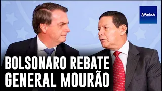 Bolsonaro rebate fala de Mourão sobre  Rússia x Ucrânia: "Quem fala sobre o assunto é o presidente"
