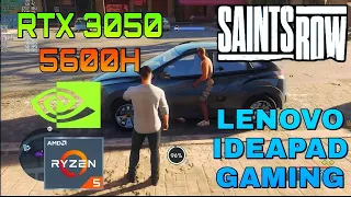 Saints Row Reboot - RTX 3050 + Ryzen 5600H - All Settings Test | Lenovo IdeaPad Gaming 3