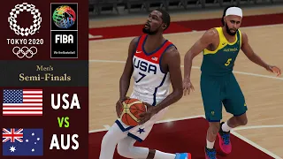 AUSTRALIA vs USA | Tokyo 2020 Olympics | Men's Basketball Semi-Finals | FIBA