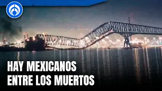 Caída de puente en Baltimore deja 6 trabajadores muertos, entre ellos mexicanos