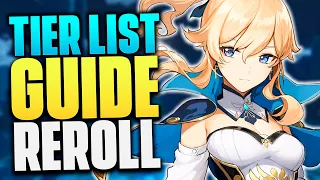 Guide Reroll Complet ! Tier List - Genshin Impact