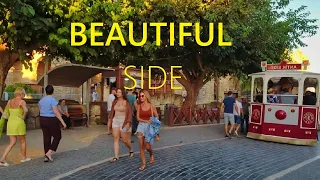 SIDE ANTALYA TURKEY 2023 🇹🇷 🔴 NEW Beautiful Walking Tour of Side Promenade [4K UHD]