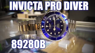 Invicta Pro Diver 8928OB - Review, Measurements, Lume