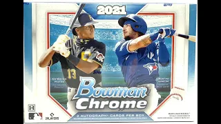 rammerjammer~2021 Bowman Chrome Baseball HTA Choice 12 Box Case Break