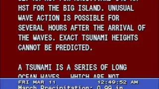 Tsunami Warning - Honolulu, Hawaii