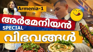 Armenia Malayalam Travel 2024 - Part 1 - Food😋😋