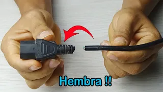 Pocos conocen esta técnica para repara enchufe hembra cuando esta quebrado