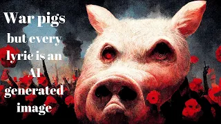 Black Sabbath - War Pigs but every lyric is an AI generated image