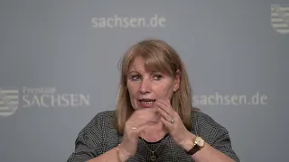 Staatsministerin Petra Köpping in der Kabinettspressekonferenz vom 8. März 2022