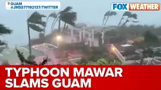 Typhoon Mawar Brings Life-Threatening Storm Surge To Guam, Significant Damage Expected