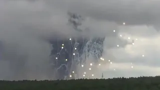 Russian ammo dump explodes