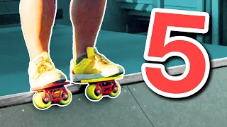 5 BEGINNER Skatepark Tricks on Freeskates!