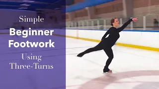 Beginner Footwork Sequence using Three-Turns - Figure Skating Tutorial