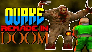 QUAKE... RECREATED in DOOM (QDOOM.WAD - 2001)