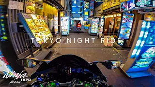 Tokyo Nighit ride by Ninja H2  with CBR1000RR  In Shinjyuku Episode 22/東京 Kawasaki Ninja H2【4K】