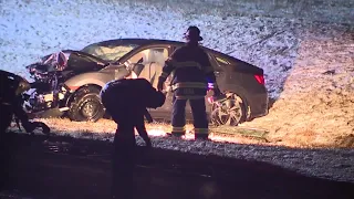 2 cars collide in wrong-way crash on I-90 westbound