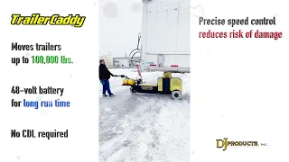 TrailerCaddy - Heavy Duty Semi Trailer Mover in the Snow