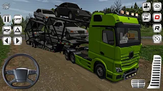 Cars Trailer Transport Mercedes-Benz Truck Driver - Euro Truck Driver #18 - Android Gameplay