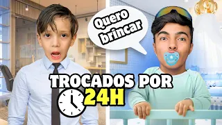 Pai novo por 24 Horas! *Ele surtou?