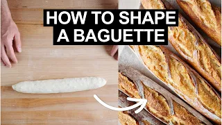 How to shape baguette dough