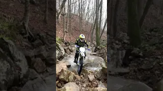 Hard Enduro Up a Creek with a One Foot Paddle #shorts