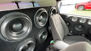 THESE 12 INCH SUBS TEAR UP CAR!