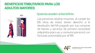 💯📚✔️Conce de los beneficios tributarios para los adultos mayores 👴🏼👩‍🦳