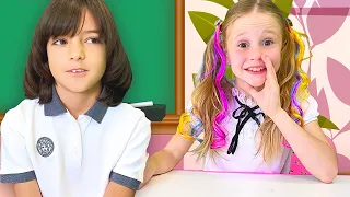 Nastya y la historia de su amistad con Martin en la escuela