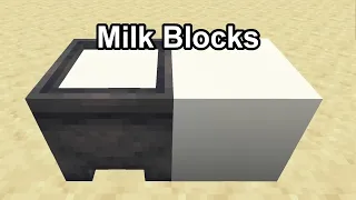 We finally have Milk blocks in Minecraft!