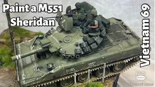Sheridan M551 Paint and weather step by step #vietnamwar