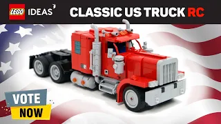 LEGO Ideas: Classic US Truck RC Project [VOTE NOW]