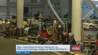 Saksi: Mga nagbabakasakaling makakuha ng ticket pa-probinsya, dagsa sa NAIA Terminal 2