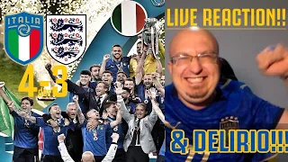 [LIVE REACTION] GIGIOOO!!! ESTASI & DELIRIO AZZURRO! | ITALIA - Inghilterra 4-3 dcr | EURO2020 FINAL