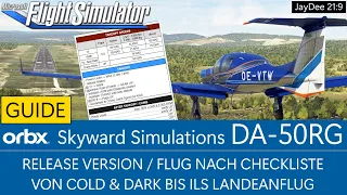 ORBX/Skyward Simulations - DA-50RG - Flug nach Checkliste ★ MSFS 2020