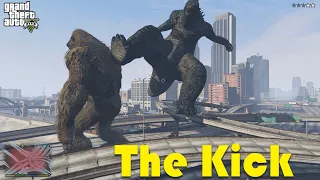 GTA -5 King Kong vs Godzilla Epic battel || King Dino
