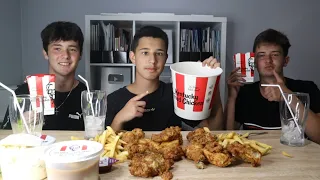 **MUKBANG** KFC GIANT FEAST WITH THE ISLAND BOYS