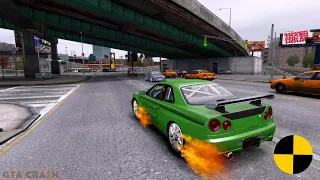 GTA 4 CRASH TESTING REAL CAR 137