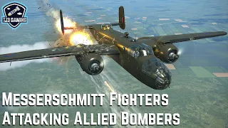 Allied Bombers Attacked by German Messerschmitt Fighters - WWII Flight Sim Compilation IL2 Sturmovik